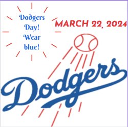 DODGER DAY AT GLENWOOD-WEAR BLUE